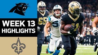 Panthers vs Saints  NFL Week 13 Game Highlights [upl. by Allista]