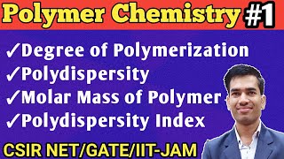 Polymers  Degree of Polymerization  Polydispersity  Polydispersity Index  Molar mass of Polymer [upl. by Sivaj]