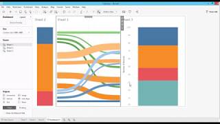 Tableau Tutorial 59 Sankey Diagram a relatively easy way without data preparation [upl. by Calore631]