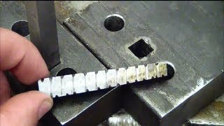 Machining 101 How to drill a square hole at home without special tools [upl. by Frodina]