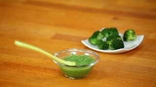 How to Make Broccoli Puree for Babies  Baby Food [upl. by Imugem]