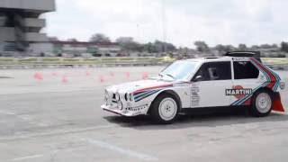 Miki Biasion Lancia Delta drift show Verona Legend Cars 2016 [upl. by Adlih]