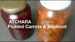 How to make Atchara  Atsara Recipe  Pickled Carrots amp Beetroot Recipe [upl. by Ruthann]