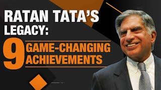 Ratan Tata Passes Away  Celebrating His 9 GameChanging Achievements [upl. by Rosalee901]