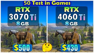 RTX 3070 Ti vs RTX 4060 Ti  Test in 50 games at 1080P max settings [upl. by Doughty]