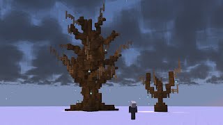 Spooky Tree  Building With Sandurs  EP05  Minecraft 121 [upl. by Sirronal]