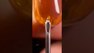 Softgel and Syringe Needle in Macro ASMR relaxing satisfying closeup [upl. by Teeniv141]