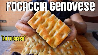 HO FATTO LA FOCACCIA GENOVESE  LA FUGASSA  IMPASTATA A MANO e PRONTA IN POCHE ORE [upl. by Roinuj629]