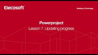 Powerproject Tutorial Lesson 7  Updating progress [upl. by Liz]