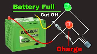 Use A BC547 Transistor And Make 12V Auto Cut Off Battery Charger  12V Battery Charger [upl. by Rosenfeld]