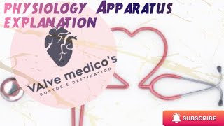 Physiology practicals Apparatus explanationmbbs  bams valve medicos [upl. by Kaela]