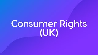 FCA Consumer Rights Course Trailer UK [upl. by Annauqahs314]