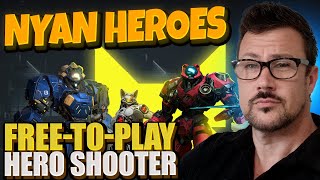 Nyan Heroes  Heroshooter where cats pilot GIANT mechs [upl. by Epolulot700]