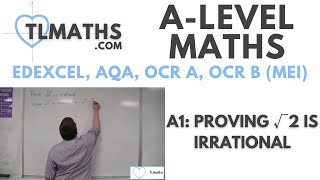 ALevel Maths A111 Proving √2 is Irrational [upl. by Suravaj]