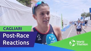 Womens PostRace Reactions  Sophie Coldwell  WTCS Cagliari [upl. by Aronaele]