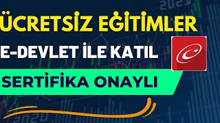 EDevlet İle Ücretsiz Sertifakalı Eğitim Nasıl Alınır  EDevlet Onaylı Sertifika  Btk Akedemi [upl. by Alyak]