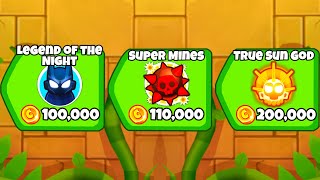 Can I Get The Most EXPENSIVE 5th Tier Towers in 1 Game Bloons TD Battles 2 [upl. by Ledarf]