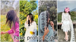 fake profils amp dpz girl dpz with hide face by zf fashion ideas 👀🌷 [upl. by Hanleigh]