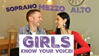 Female Voice Classification  Are you a SOPRANO MEZZO or ALTO singer [upl. by Aliuqehs]