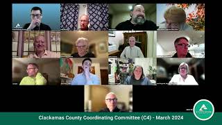 Clackamas County Coordinating Committee C4  March 2024 [upl. by Netaf]