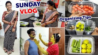 Vlog  Organizing Tips  Sunday நான் செய்யும் வேலைகள்  My Style Chicken Gravy  Karthikha Channel [upl. by Cathrin881]