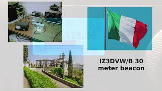 IZ3DVWB 30 meter beacon received in Amsterdam [upl. by Okoy]