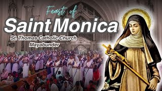 संत मोनिका पर्वFeast of StMonicaMothers DayStThomas Catholic Church Mayabunder [upl. by Anihs]