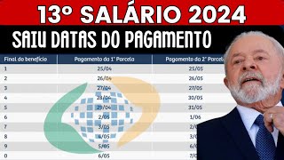 13º SALÁRIO DO INSS GOVERNO LIBERA DATAS DE PAGAMENTO PARA APOSENTADOS [upl. by Arimlede626]