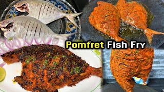 Pomfret Fish Fry Recipe │ होटल जैसा फिश फ्राई │ [upl. by Ludlow486]