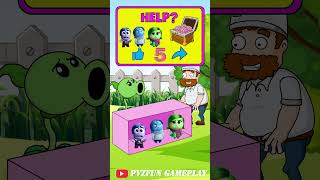 Plants vs Zombies play the guessing correct Inside Out 2 character position game 2 insideout2 [upl. by Kwapong]