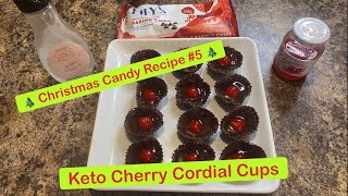 Christmas Candy Recipe 5 Keto Cherry Cordial Cups  3 Ingredient Cherry Cordials [upl. by Oah430]