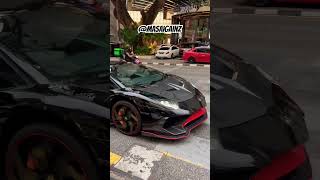 Is This PEAK Lamborghini BLACK ON ORANGE STRIPED AVENTADOR [upl. by Sebbie]