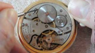 How to unwind a pocket watch mainspring [upl. by Liuqa672]