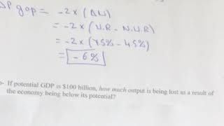 BECO340 P1 Part2 Okun’s Law [upl. by Nalahs]