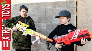 New Nerf Blaster Battle Ethan Attacks Cole with Nerf Modulus Longstrike [upl. by Paymar]