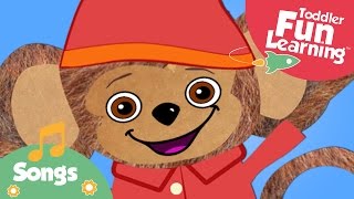 Five Little Monkeys Jumping on the Bed  Songs for toddlers  Toddler Fun Learning [upl. by Apple]