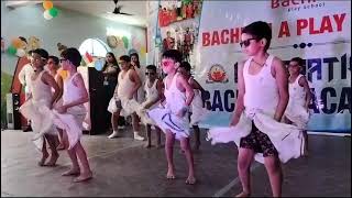 Lungi Dance🕺 Program in bachpan play🎒📚 school bhabua Chakbandi road [upl. by Tekla]