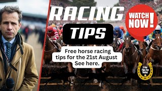 Free Horse Racing Tips Today Wednesday 21st August Racing At York [upl. by Pirozzo]