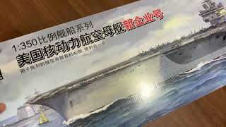 1350 USS Enterprise CVN65 Mini Hobby Model Kit review [upl. by Einnel702]