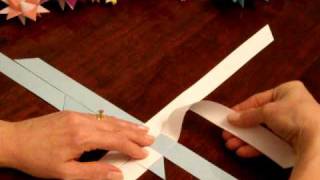 German Folded Paper Star Tutorial Part 1 of 2 [upl. by Amaris]