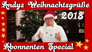 Andys Weihnachtsgrüße 2018  Abonnenten Special [upl. by Gemini]