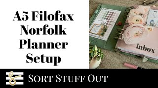 A5 Norfolk Setup  Pretty and Functional Spring Floral Filofax  UKPA Minimal Planner [upl. by Charla]