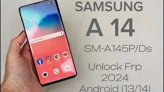 Samsung A14 SMA145Pds Android 1314 2024frpsolution googleaccountremove [upl. by Shae]