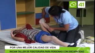 Inician taller de fisioterapia para personas con discapacidad [upl. by Ylrehc]