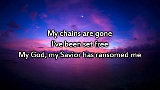 Amazing Grace My Chains are Gone  Instrumental with lyrics [upl. by Budwig]