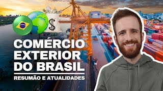 Os maiores parceiros comerciais do Brasil resumão de comércio exterior [upl. by Teirtza]