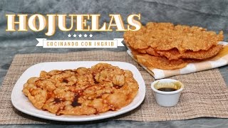 COMO HACER HOJUELAS HOJALDRAS BUÑUELOS [upl. by Dolley]