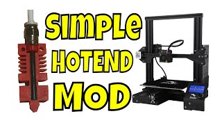 Simple HOTEND FIX for Creality Ender 3 CR10 [upl. by Ard]