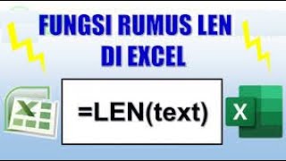 TUTORIAL MICROSOFT EXCEL FUNGSI RUMUS LEN [upl. by Notlrac]