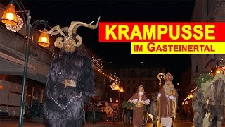 Krampus amp Nikolaus in Gastein Gasteiner Krampuslauf 2018 Österreich [upl. by Hungarian]